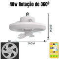 Ventilador de Teto com controle Remoto e 360 ° Rotação