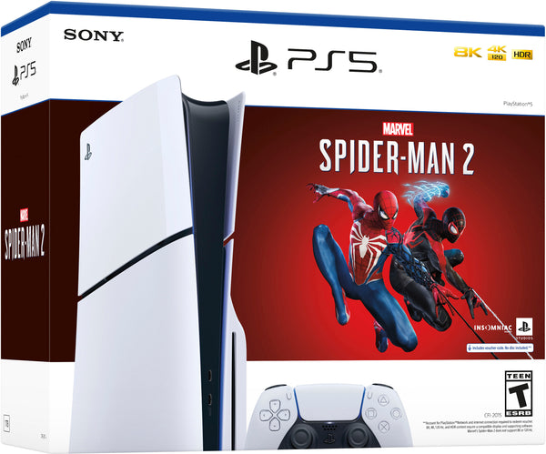 Playstation 5 SLIM, Spider-Man 2 Bundle, Com Leitor, 1TB SSD, Modelo CFI-2015A