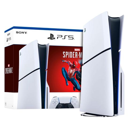 Playstation 5 SLIM, Spider-Man 2 Bundle, Com Leitor, 1TB SSD, Modelo CFI-2015A