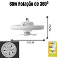 Ventilador de Teto com controle Remoto e 360 ° Rotação