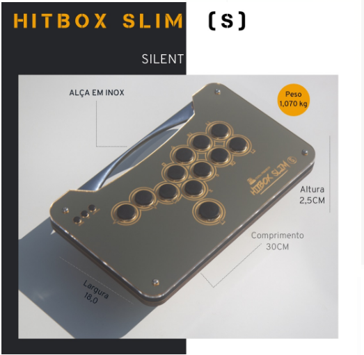 Hitbox Slim Pc, ps3, ps4 e ps5 (Brook)