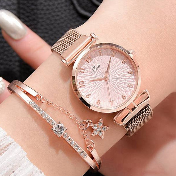 Relógio de luxo feminino quartzo
