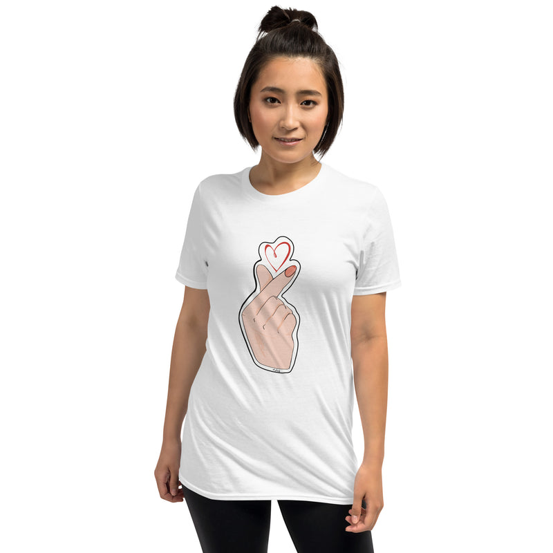 Camiseta unissex com mangas curtas - Saranghae